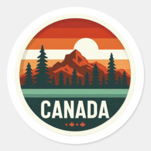 Adesivo de Crachá de Viagem de Montanha Retro Vint