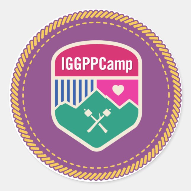 Adesivo de Crachá IGGPPCamp (Frente)