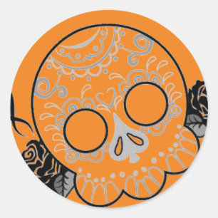 ADESIVO DE CRÂNIO DE HALLOWEEN