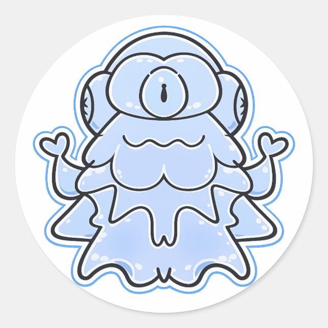 Adesivo de Criatura Fantástica Frost Kageko (Frente)
