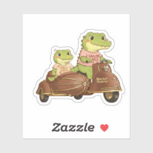 Adesivo de Crocodilos em Scooter de Aventura Vinta