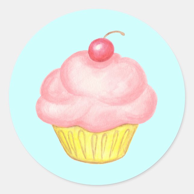 Adesivo de Cupcake (Frente)