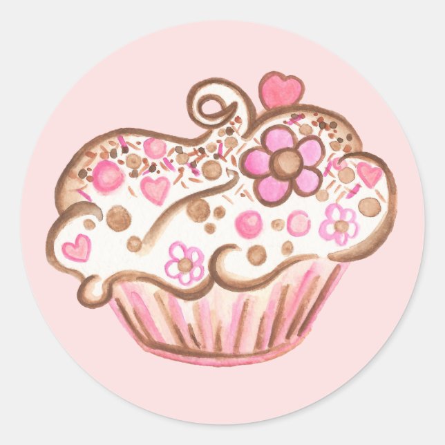 Adesivo de Cupcake (Frente)
