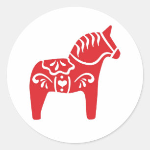 Adesivo de Dala Horse sueco