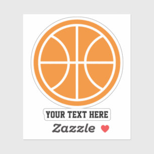 Adesivo de decalque de logo de esportes de basquet