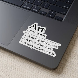Adesivo de Definição de Dicionário de Arte Persona