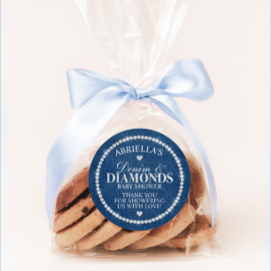 Adesivo de Denim e Diamantes