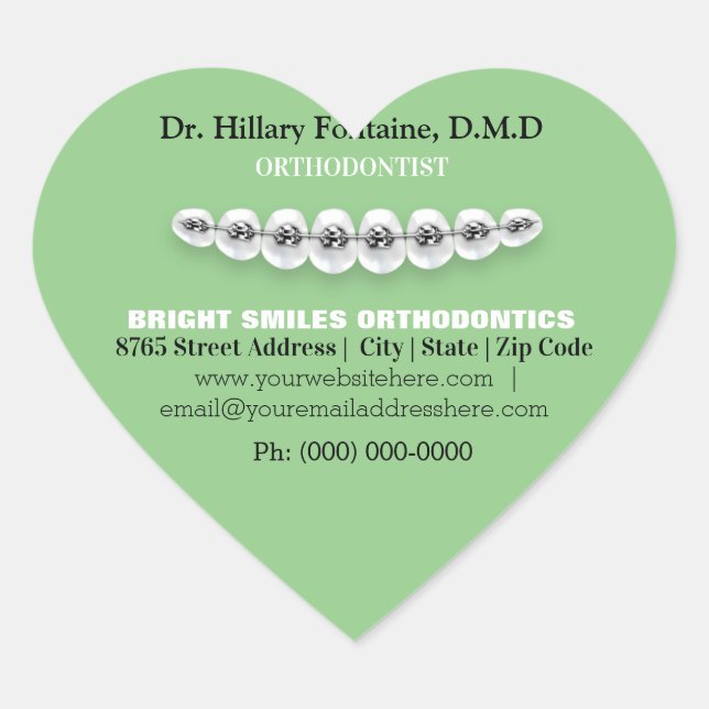 Adesivo de Dentista Ortodontista (Frente)