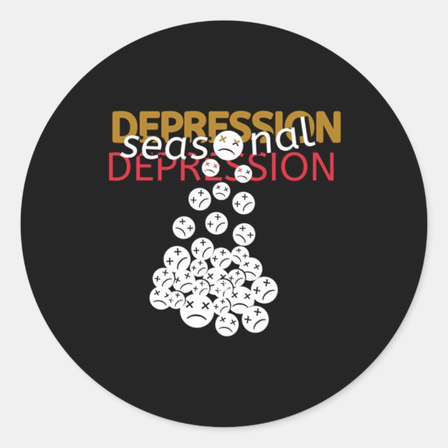 Adesivo de depressão sazonal (Frente)