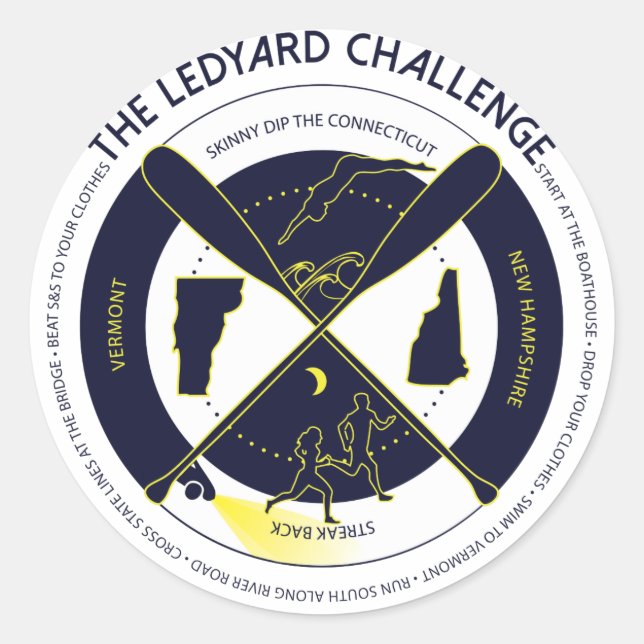 adesivo de desafio de Ledyard (Frente)