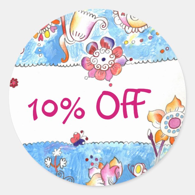 Adesivo de desconto (Frente)