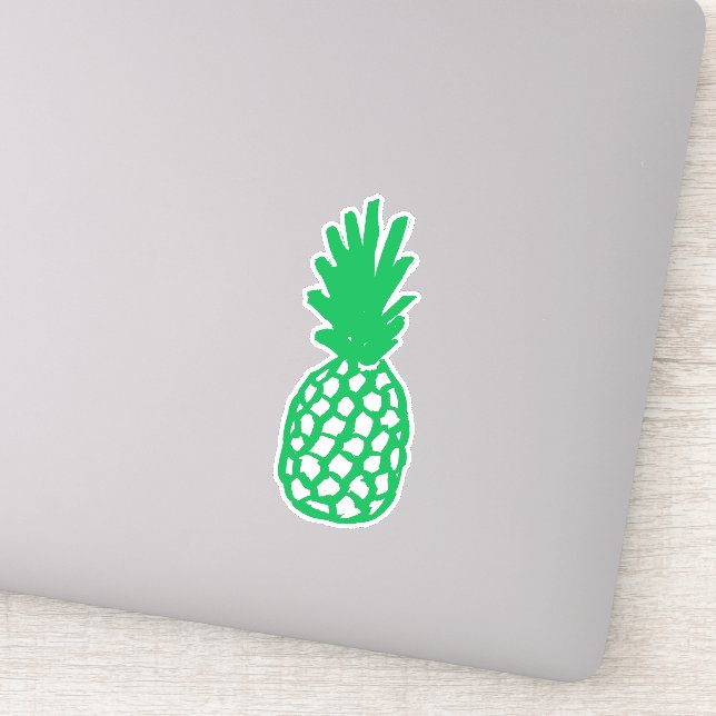 Adesivo de design de abacaxi verde (Detalhe)