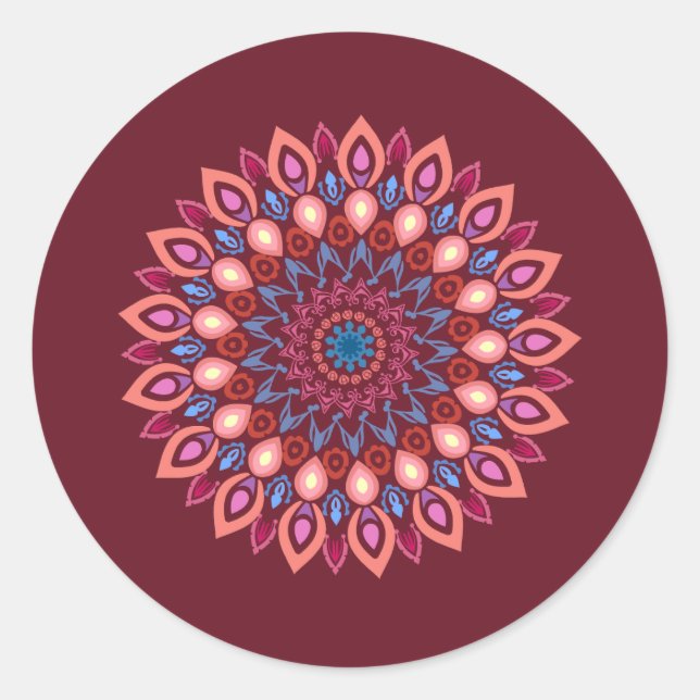 adesivo de design mandala (Frente)
