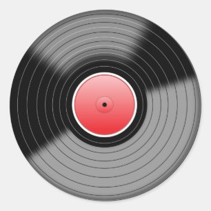 Adesivo de Disco de Vinil Clássico