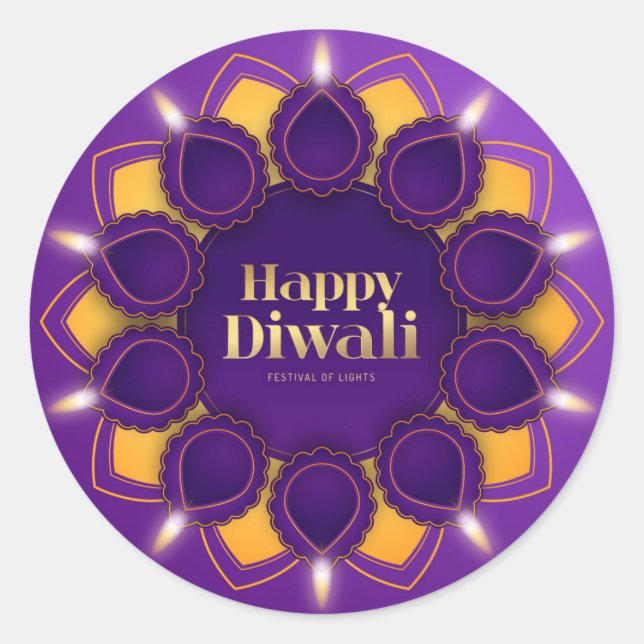 adesivo de Diwali (Frente)