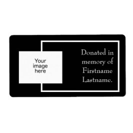 Adesivo de doação de fotos