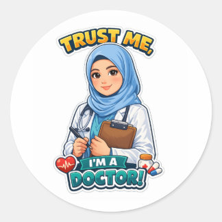 Adesivo de Doutora Hijabi Confie em Mim
