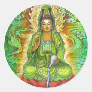 Adesivo De "dragão água" Kuan Yin
