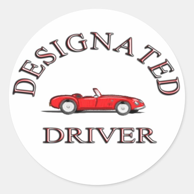 Adesivo de driver designado (Frente)