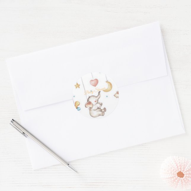 Adesivo de elefante bebê (Envelope)