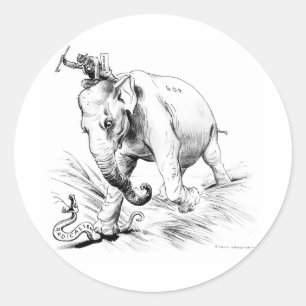 Adesivo de elefante GOP