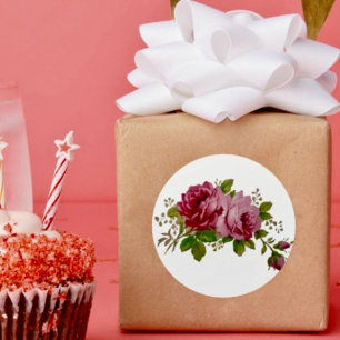 Adesivo de Elegância Rosa Repolho Vintage