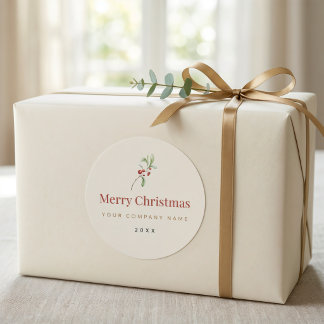 Adesivo de Embalagem de Natal | Negócios Personali