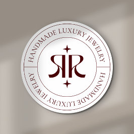 Adesivo de embalagem de produto com logotipo moder