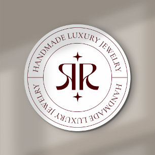 Adesivo de embalagem de produto com logotipo moder