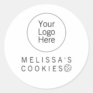 Adesivo de embalagem pronto da marca Simple Bakery