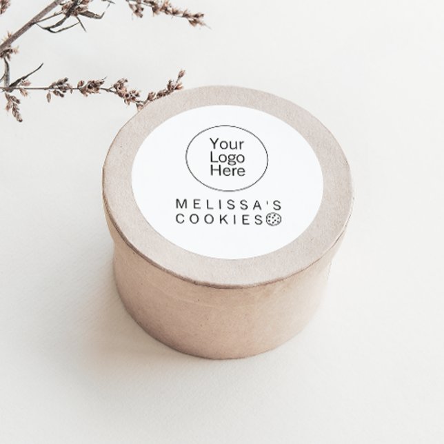 Adesivo de embalagem pronto da marca Simple Bakery (Criador carregado)
