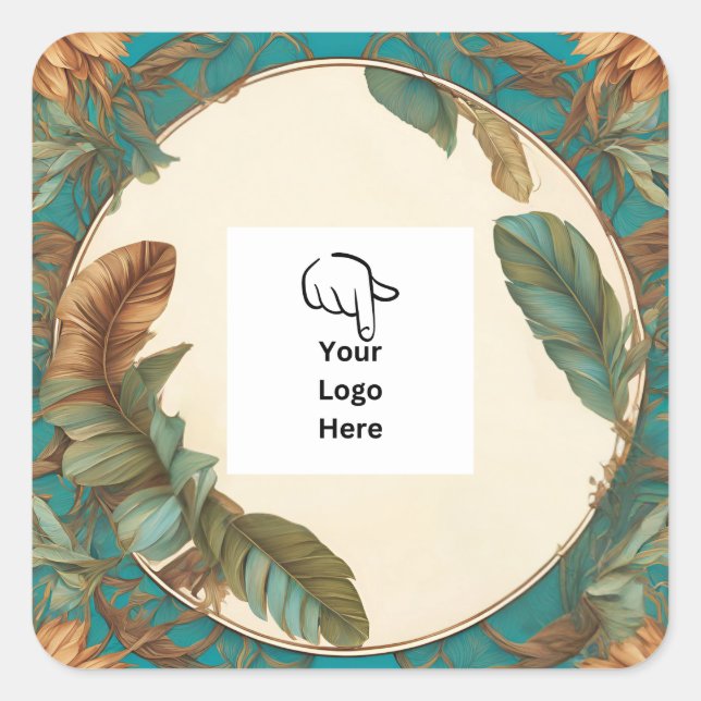 Adesivo de empacotamento de logotipo de Penas Pers (Frente)