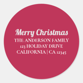 Adesivo de Endereço de Retorno Personalizado de Fe