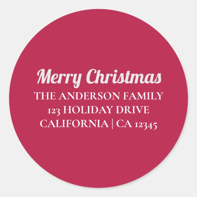 Adesivo de Endereço de Retorno Personalizado de Fe (Frente)