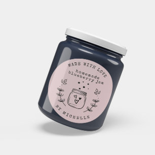 Adesivo de Enlatamento de Geléia Feita à Mão Com A