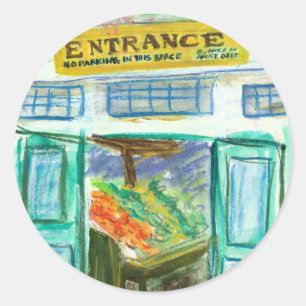 Adesivo de entrada do mercado (Pike Place Seattle)