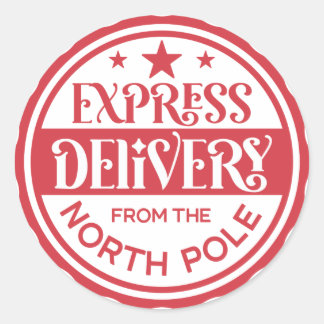 Adesivo de Entrega Expressa do Polo Norte