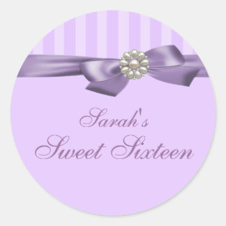Adesivo de Envelope Sweet 16 Arco Roxo