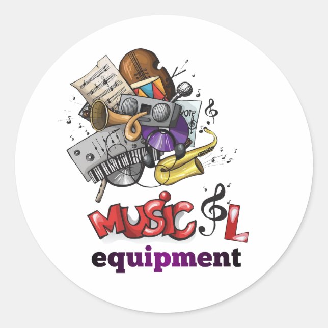 Adesivo de equipamento musical (Frente)