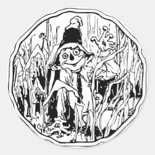 Adesivo de espantalho do Halloween