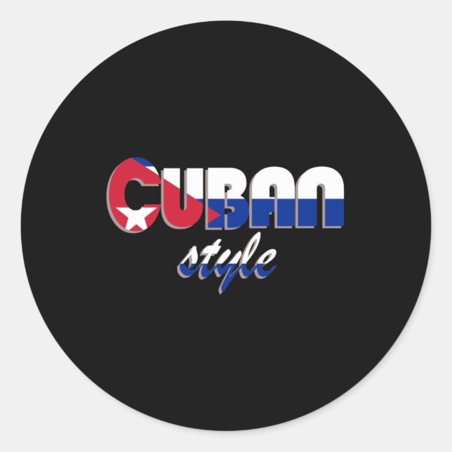 Adesivo de estilo cubano (Frente)