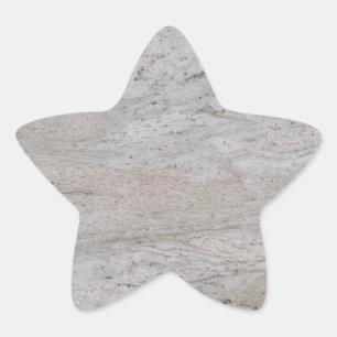 Adesivo de Estrela de Mármore Branco