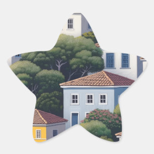 Adesivo de Estrela de Vila Costeira