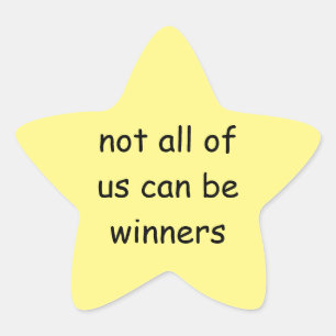 adesivo de estrela dourada engraçada