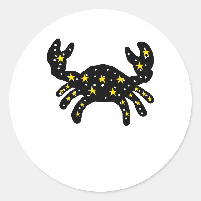 Adesivo de Estrelas do Espaço do Caranguejo – Anim (Frente)