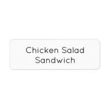 Adesivo de etiqueta de comida de catering minimali