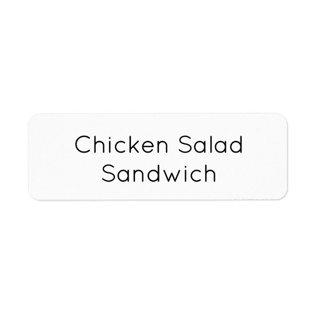 Adesivo de etiqueta de comida de catering minimali (Frente)