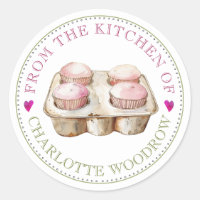 Adesivo de Etiqueta de Comida de Padaria Chef de B