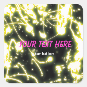 Adesivo de etiqueta de festa de pulseira luminosa 