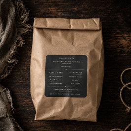 Adesivo de Etiqueta de Ingredientes de Pão de Ferm